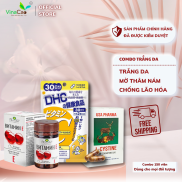 Combo viên làm đẹp da, tóc, móng L-cystine 500mg - Vitamin C DHC