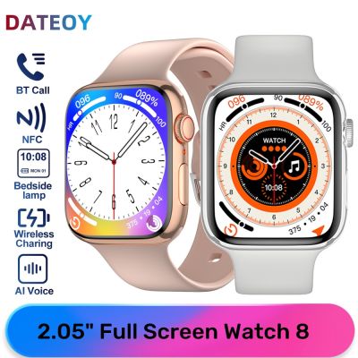 ZZOOI Smart Watch Series 8 2.05" HD Full Screen Bluetooth Call IP68 NFC Wireless Charging Men Women Smartwatch for Android IOS PK DT8
