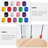 580 Pcs Snap Retail Clothes Hanger Size Markers Garment Tags Xxs To 4Xl Size Coding Colored Dividers Hanger Sign Buckle