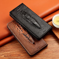 Crocodile Genuine Leather Flip Case For Samsung Galaxy M10 M20 M30 M40 M52 M32 M22 M51 Business Phone Cover