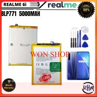 แบตเตอรี่ For Realme 5s, 6i, C3, NARZO10, C25Y battery, Model: BLP771 Original Quality Battery Free Tools **แบตเตอรี่รับประกัน 3 เดือน**