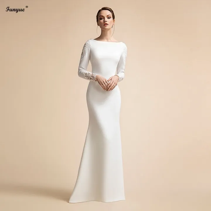 simple satin bridesmaid dress hijab