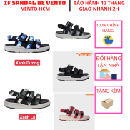 Giày sandal Nam VENTO 3 quai ngang đế cao 3cm chống trơn trượt quai sau có