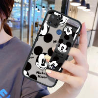 UCUC เคสโทรศัพท์เคสสำหรับ Realme C15การ์ตูน Mickey Mouse สำหรับสาวกันกระแทก Frosted กลับนุ่มขอบฝาครอบเลนส์ป้องกันเลนส์โทรศัพท์บางเฉียบกรณี (มีสายรัดข้อมือ)