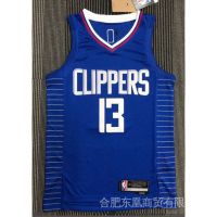 2022 2023 Newest New 75A NBA Jersey Los Angeles Clippers No. 13 GEORGE Blue Classic Sports Vest Commemorative Edition Plus Size