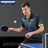 Donic Table Tennis Polo Clothes Sportswear Jersey Men Women Badminton Sport Top 83233