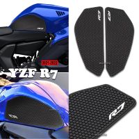 สติกเกอร์ติดถังน้ำมันรถมอเตอร์ไซด์สำหรับยามาฮ่า R7 YZF แผ่น YZFR7 R7ข้างรถมอเตอร์ไซค์สติกเกอร์ติดปลอกปกป้องเข่าถังที่ยึดเข่าแก๊สแผ่นกันกระแทกแท้งค์แพด