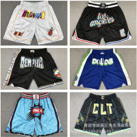 New product Lakers Bulls Heat Celtics Bucks Grizzlies Magic Raptors นักเก็ตปีกระต่ายพิมพ์กางเกงบาสเก็ตบอล