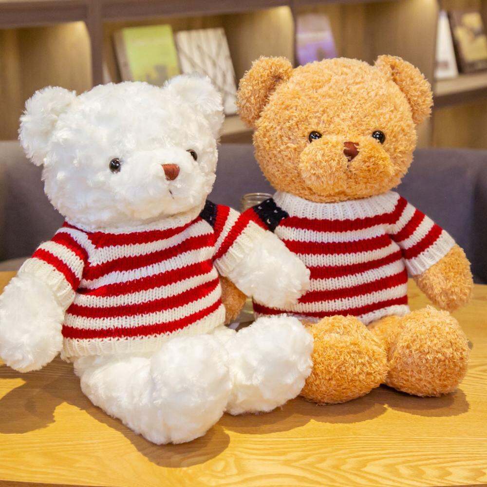 30/40/50/70/100Cm 21 Gaya Teddy Bear dengan Sweater Haiwan Boneka Main Mewah Main Anak Patung Bayi Kanak Kanak Teman Wanita Hari Jadi Hadiah Hadiah Hadiah