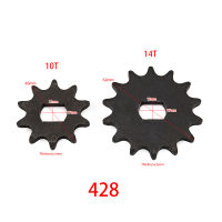 428 โซ่ 11T 14T 11Tooth 14Tooth Sprocket Motor Engine Pinion Gear สำหรับ MY1020 Electric Scooter-ioec53 shop