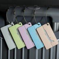 【DT】 hot  Aluminum Alloy Creative Luggage Tags Air Plane Travel Suitcase Name Address ID Label Address Holder Boarding travel accessories