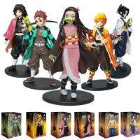 [Toy City] หุ่นปีศาจฆ่ารูป Kamado Tanjirou การกระทำ Figura อะนิเมะ Agatsuma Zenitsu Nezuko นักรบไม่มี Yaiba Kimetsu พีวีซีของเล่นรุ่น