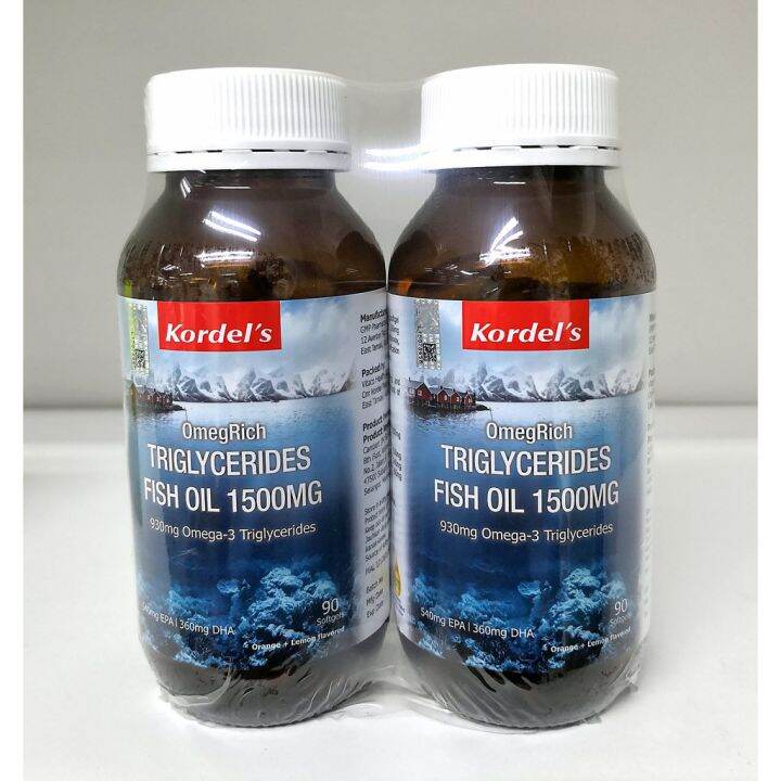 Kordel’s Triglycerides Fish Oil 1500mg( 90+90) Lazada