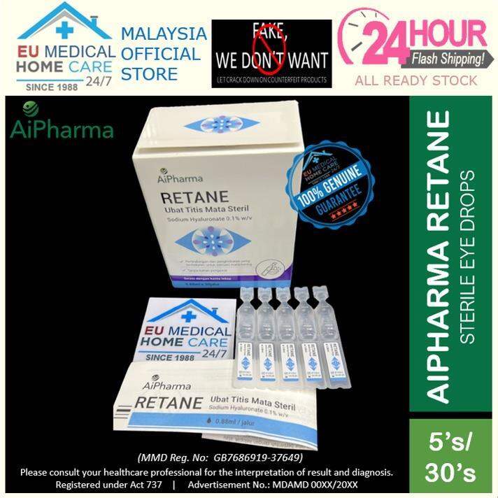 New promo AiPharma Retane Sterile Eye Drops (0.88ml x 30's) 无菌眼药水 TITIK
