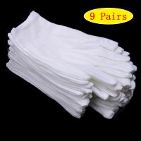 5/9Pairs Cotton Gloves for Dry Hands Handling Film Ceremonial Stretch Household Cleaning Tools