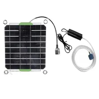 20W Aquarium Air Pump Solar Power Oxygenator for Fish Tank Oxygen Pump USB Charging Pond Water Pump