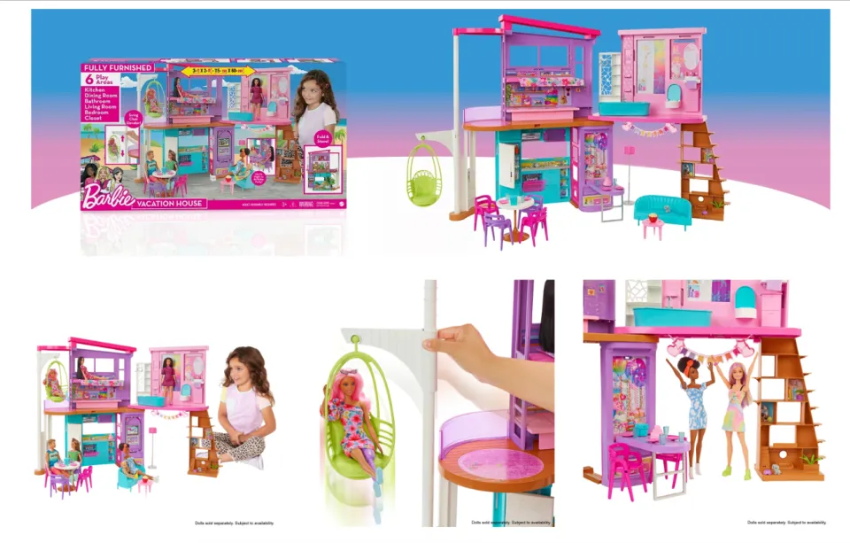 Barbie Holiday House Playset HCD50 