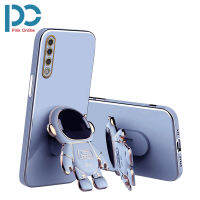 2022เคสโทรศัพท์แฟชั่นใหม่สำหรับ Samsung Galaxy A10 A30 A50 A50S A14 A30S A70 A70S A7 2018 A750 A20 A02 A04 A04E 4G A14 5G A24 4G A32 5G เปลือกไฟฟ้า5G นักบินอวกาศสี่เหลี่ยมเคสโทรศัพท์แบบนิ่ม + ขาตั้งนักบินอวกาศ