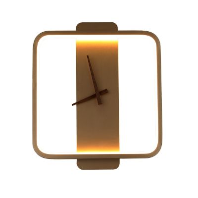 [24 Home Accessories] โคมไฟติดผนัง Led นอร์ดิกดีไซน์นาฬิกาศิลปะไฟสร้างสรรค์ทางเดินห้องนอนห้องนั่งเล่นไฟเชิงเทียน