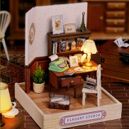 Mô hình nhà búp bê DIY Doll House Miniature_ Elegant Studio_ Có MICA KEO