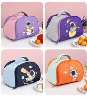 Cute Thickened Waterproof Lunch Bag Keep Warm Food Storage Organizer Container Heat Retention Cold Insulation Thermal Pouch Carry Handbag with Aluminum Foil for School Office Picnic