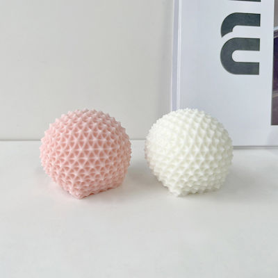 Ball Candle Plaster Ornament Geometric Ball Candle Ornament Soap Candle Mould Geometric Candle Creative Candle