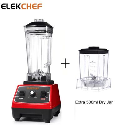 ELEKCHEF 2200W เครื่องปั่นครัวมืออาชีพ6ใบผสมโถอาหาร2ลิตรคั้นน้ำผลไม้เครื่องปั่นอาหารน้ำแข็งปั่นปราศจากสาร BPA