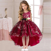 +2022 Pageant Vintage Dress Kids Party First Bridesmaid Dresses For Girls Children Costume Wedding Dres Girl Infant Vestido Teen