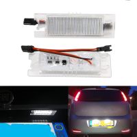 2ชิ้นไฟป้ายทะเบียน LED สำหรับ Fiat Bravo Grande รถยนต์ Punto Evo แต่งรถข้อผิดพลาดไฟท้ายพร้อม Canbus