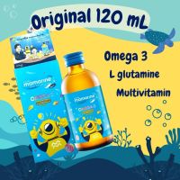 Mamarine Kids Omega 3 Plus Multivitamin [1 ขวด][120 ml - สีฟ้า] มามารีน โอเมก้า 3 พลัส มัลติวิตามิน