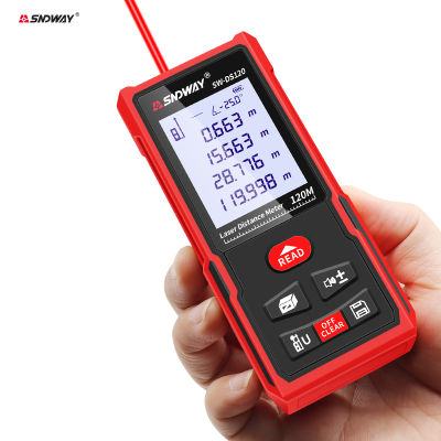 2021SNDWAY Laser Distance Meter Electronic Roulette Digital Ruler Trena Laser Tape Measure Range Finder Construction emetro Tools