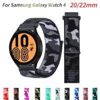 retgdfhb Strap for Samsung Galaxy Watch 4/Classic 44mm/40mm 46mm/42mm Gear s3 20/22mm Camouflage bracelet Active 2 nylon Wristband Belts