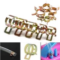 10Pcs 4mm-15mm Fuel Spring Clip Silicon Hose Clamp Autos Spring Clip Fuel Oil Water Hose Pipe Tube Clamp