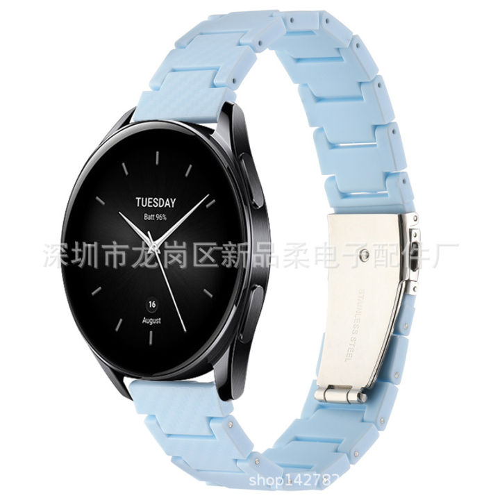 เหมาะสำหรับ-xiaomi-watch-s2-สายนาฬิกาสายนาฬิกาคาร์บอนไฟเบอร์รุ่นใหม่-42mm46mm-สายนาฬิกาคาร์บอนไฟเบอร์