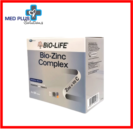 Biolife Bio Zinc Complex 30 x 2 tablets (Exp 3/2024) [Bio life Bio