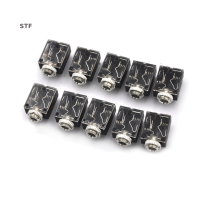 STF 10pcs 3.5mm หูฟัง STEREO AUDIO SOCKET JACK พร้อม NUT 5 PIN PCB