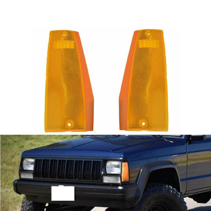 corner-parking-light-pair-set-for-1984-1997-jeep-cherokee-wagoneer-comanche-pickup-truck-56000111-56000110