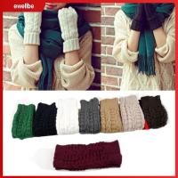 EWELLBE Fashion Solid Clothing Knitted Gloves Winter Warm Fingerless Mitten Women Lady