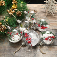 [Zeberdany] 6Pcs Shining Christmas Balls With LED Light Pendants Refillable Ball Christmas Tree Hanging Ball Ornaments For Party