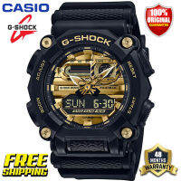 นาฬิกากีฬาผู้ชาย G-Shock GA900 ต้นฉบับ แสดงเวลาคู่ กันน้ำได้ถึง 200 เมตร กันกระแทกได้ โลกเวลา แสง LED อัตโนมัติ รับประกัน 4 ป GA-900AG-1A (ใหม่แท้)