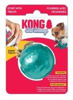 Kong  Chichewy Ball toy S ของเล่นสุนัข บอลยางหนา เด้งๆ  สีขาว/เขียวขนาด 2"นิ้ว (PCH31)