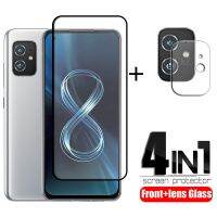 ✣◆┅ 4-in-1 For Asus Zenfone 8 Glass For Asus Zenfone 8 Tempered Glass Full Cover HD Screen Protector For Asus Zenfone 8 Lens Glass