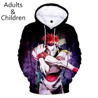 Hisoka Hoodies Sweatshirts Men Women Fashion Autumn Kids Boys Girls Streetwear Clothes Hooded Full Fashion Hunter X Hunter 3D