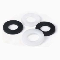 ✚▬✵ 100pcs White Black Plastic Nylon Flat Washer Plain Plane Spacer Insulation Gasket Ring For Screws M2 M2.5 M3 M4 M5 M6 M8 M10 M12