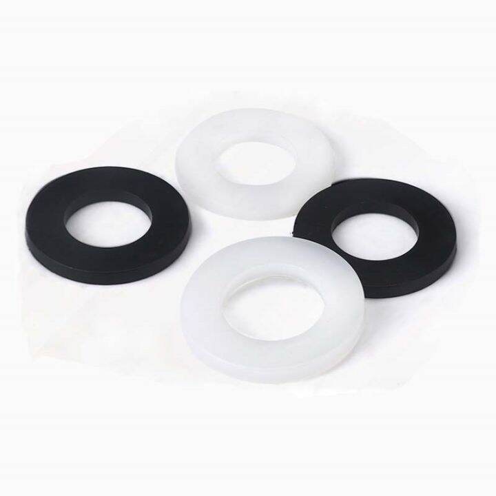 cw-100pcs-m2-m2-5-m3-m4-m5-m6-m8-m10-m12-white-black-plastic-nylon-flat-washer-plain-spacer-insulation-gasket-shim-insulating-ring