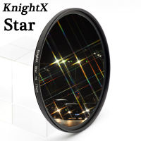 KnightX Star Filter 52 มม. 58 มม. 67 มม. 4 6 8 จุดสำหรับ Canon Nikon d3200 d5200 1200d 600d 100d t5i d5500750d t5 a57 เลนส์ DSLR-fbgxbgdbnxxfn