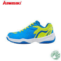 2020 Genuine Kawasaki High Elasticity Eva Childrens Series KC-19 Badminton Shoes Multilayer Breathable Mesh Sneakers