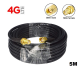 สายอากาศ 4G LTE RP-SMA RG58 CABLE 5M COAXIAL STANDARD ROUTER 4G LTE, WIFI ANTENNA CONNECTION SIGNAL EXTENSION CABLE อุปกรณ์ต่อพ่วง อุปกรณ์เน็ตเวิร์ก สายต่อ สายเชื่อมต่อ สัญญาณ