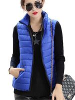 2022 Autumn Winter vest Coat Women Ladies Feminino Casual Waistcoat Female Sleeveless Cotton Vest Jacket Basic Coat Tops ZY1237