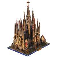 Microworld 3D Matel ปริศนา Sagrada Familia ชุดโมเดลตัวต่อตัดเลเซอร์ของเล่นของขวัญคริสต์มาสตัวต่อจิ๊กซอว์สำหรับเด็กวัยรุ่นผู้ใหญ่3-D ปริศนา